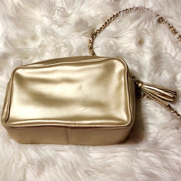 ~Giani Bernini~ 9 in. Shoulder bag gold - Picture 3 of 6